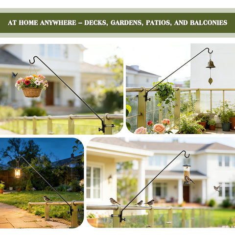 MIXXIDEA clamp-on fixed-design installs quickly without tools on most fences.