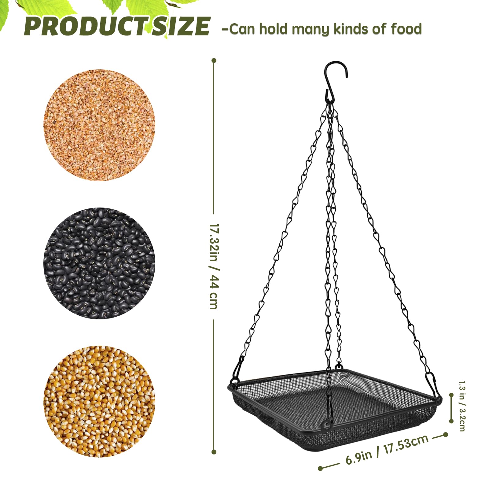 Close-up of MIXXIDEA metal mesh seed tray showing durable construction and grid surface
