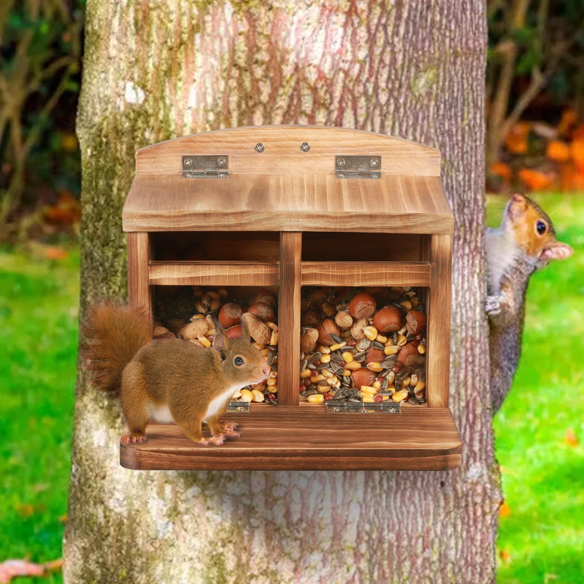 MIXXIDEA no assembly required feeder ready to place in your yard.