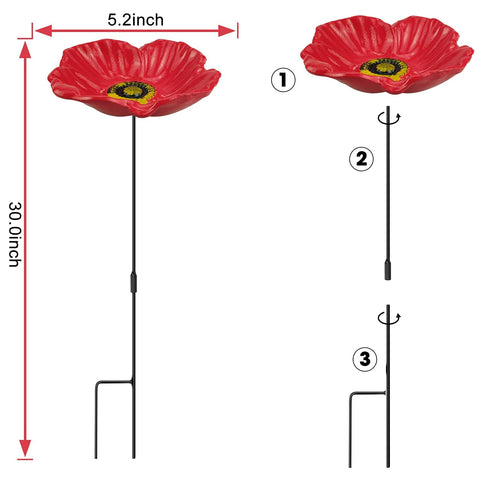 MIXXIDEA Redflower sunflower-pattern plate adds decorative charm while hosting seeds