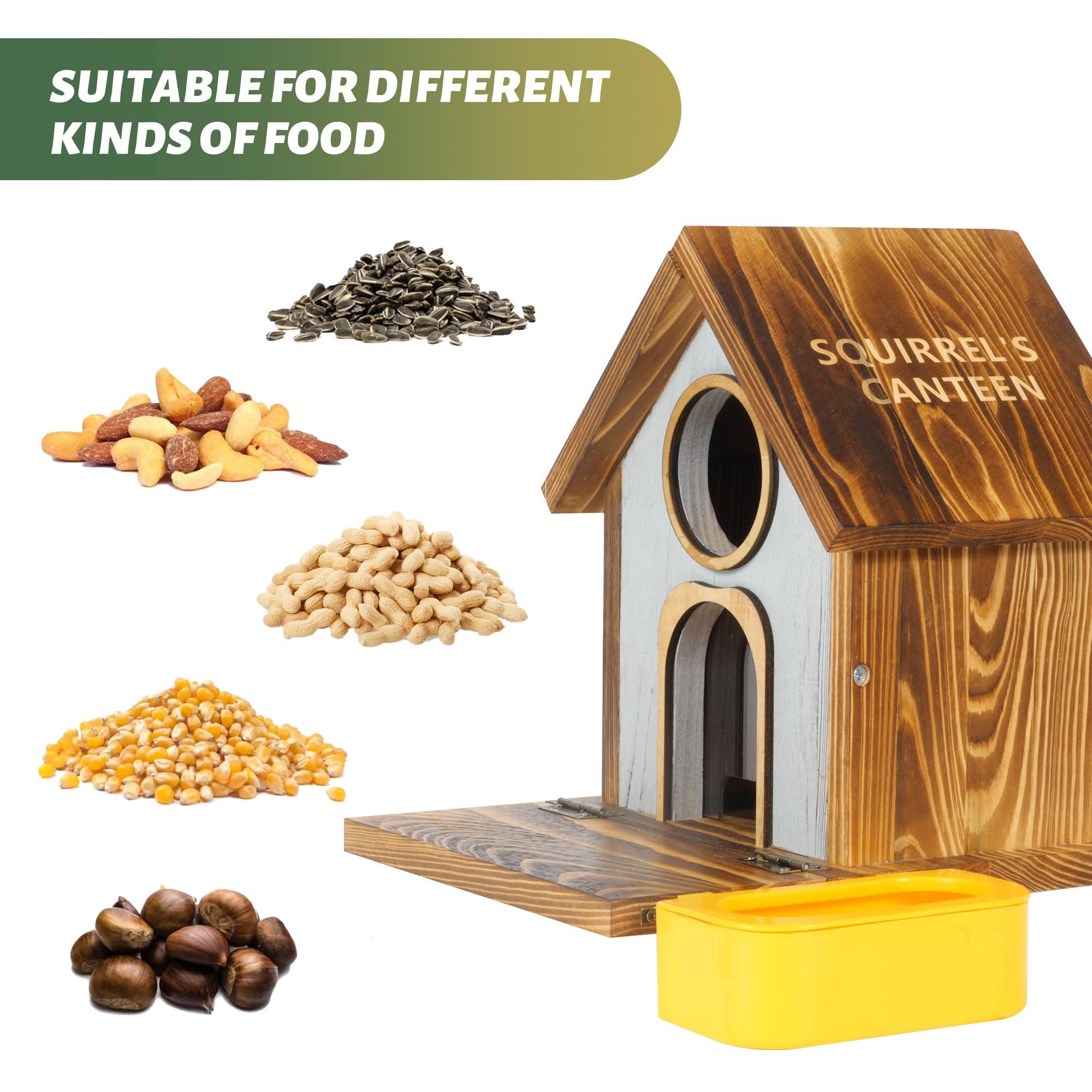MIXXIDEA sturdy wooden construction withstands weather and busy visits.