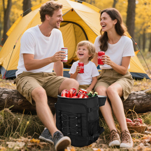 MIYCOO Cooler Backpack bottle opener attached to strap.