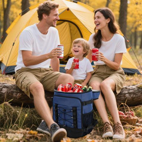 MIYCOO Cooler Backpack side straps fix bottles during transport