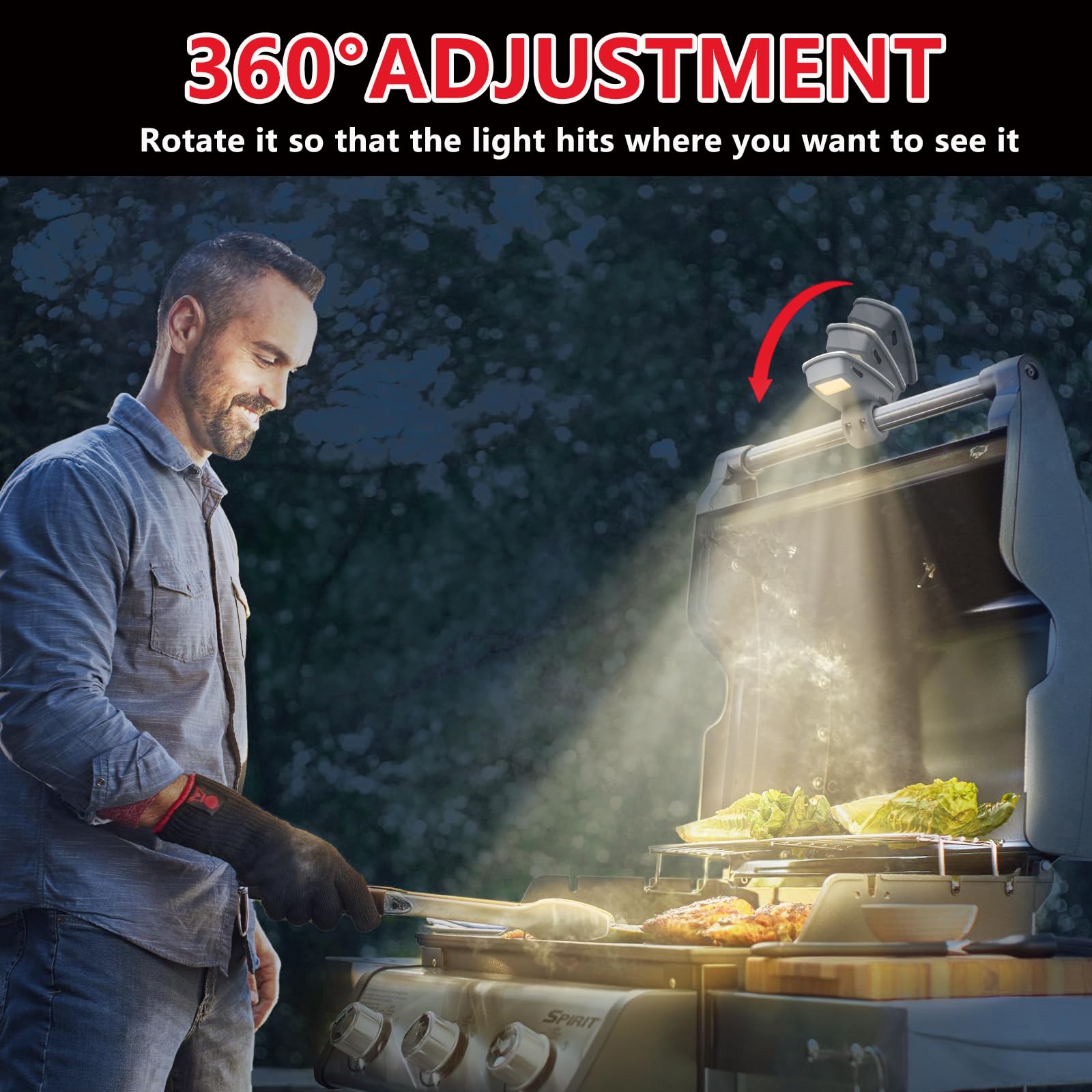 MIYOLO dual LEDs provide brighter coverage across the grill surface