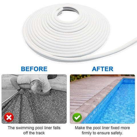 MIYOLO flexible liner lock design navigates pool corners easily for comprehensive coverage.
