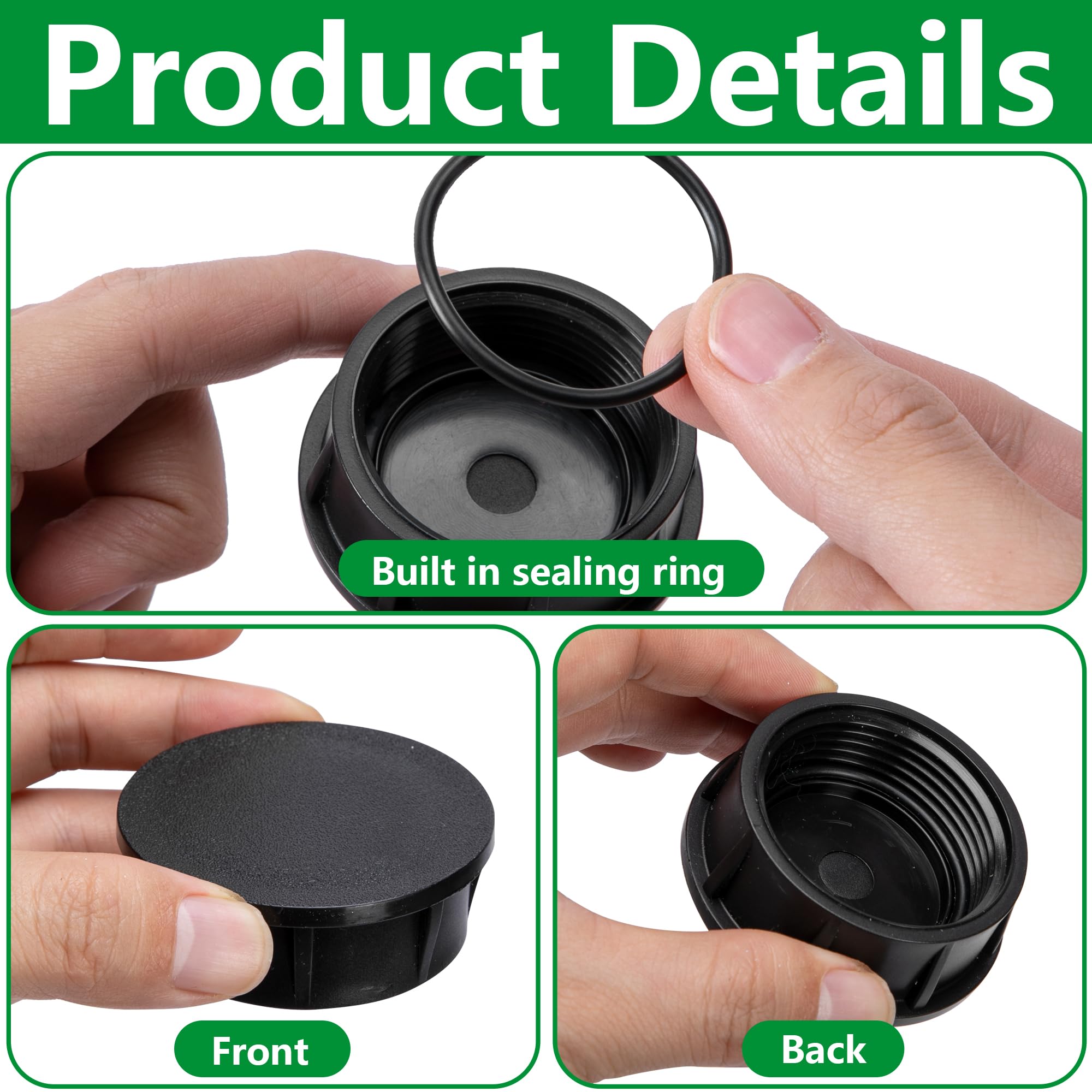 Mizelu cap thread detail shows durable, long-lasting construction.