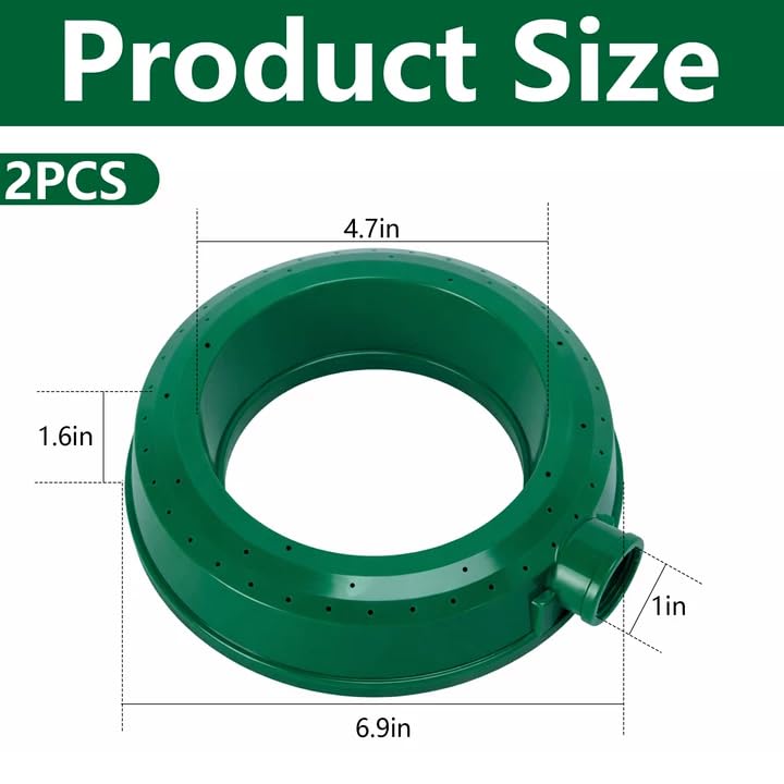 Mizelu circle ring sprinkler rubber seal ensures leak-free hose connection