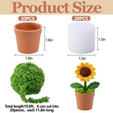 Mizelu foam insert provides stability for mini planter assemblies