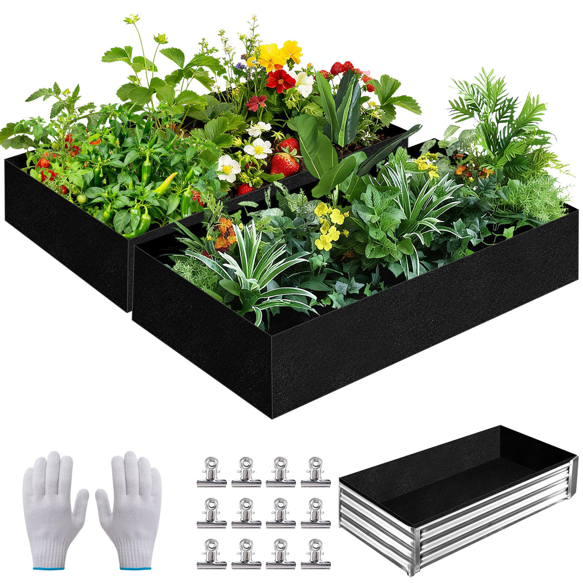 Mizelu liner bag pack showing complete set for quick garden setup and planning.