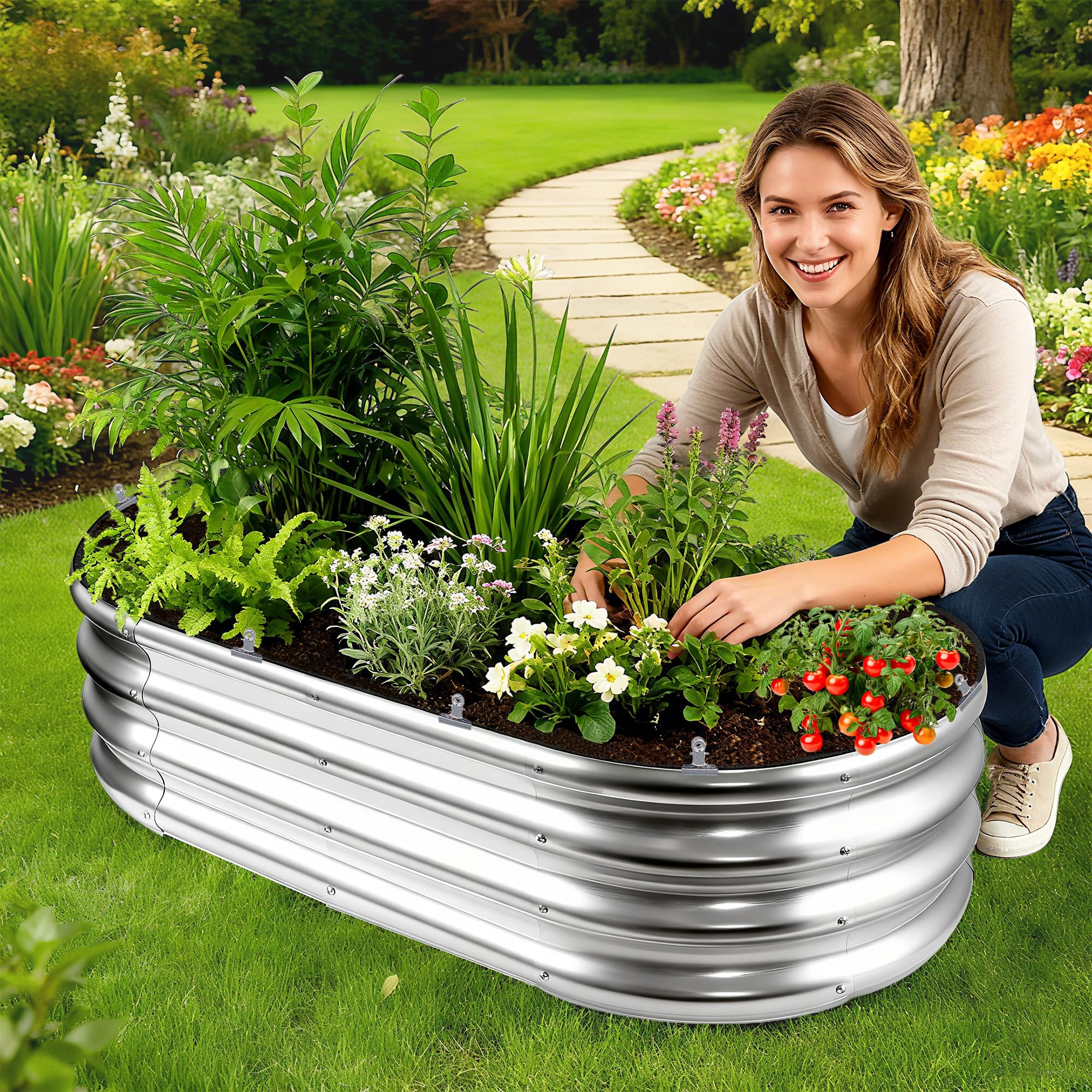 Mizelu liner is ideal for patios, backyards, and greenhouses.