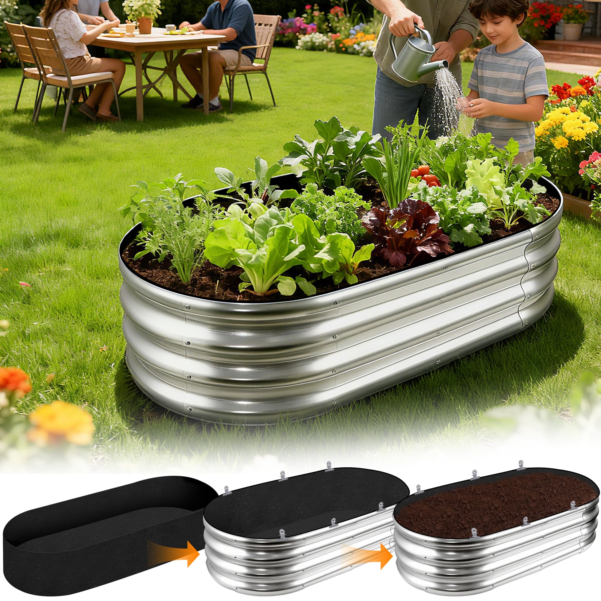 Mizelu liner supports healthier plant growth by stabilizing soil isolation.