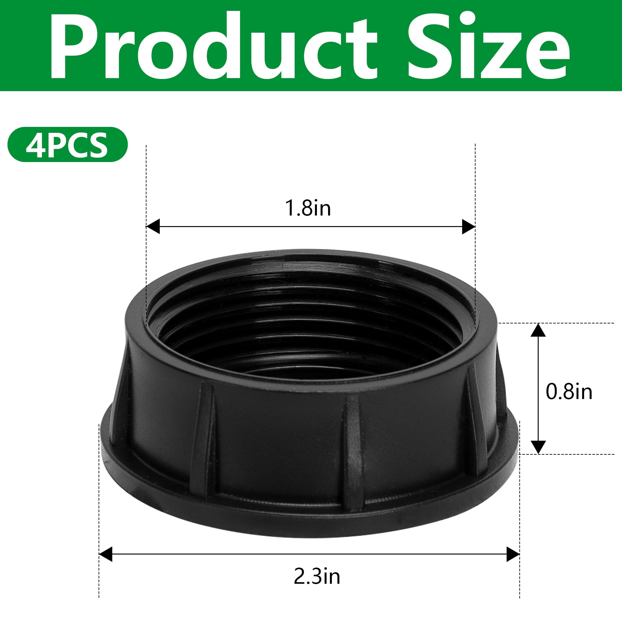 Mizelu sealing ring cap shows built-in seal for leak-free irrigation.