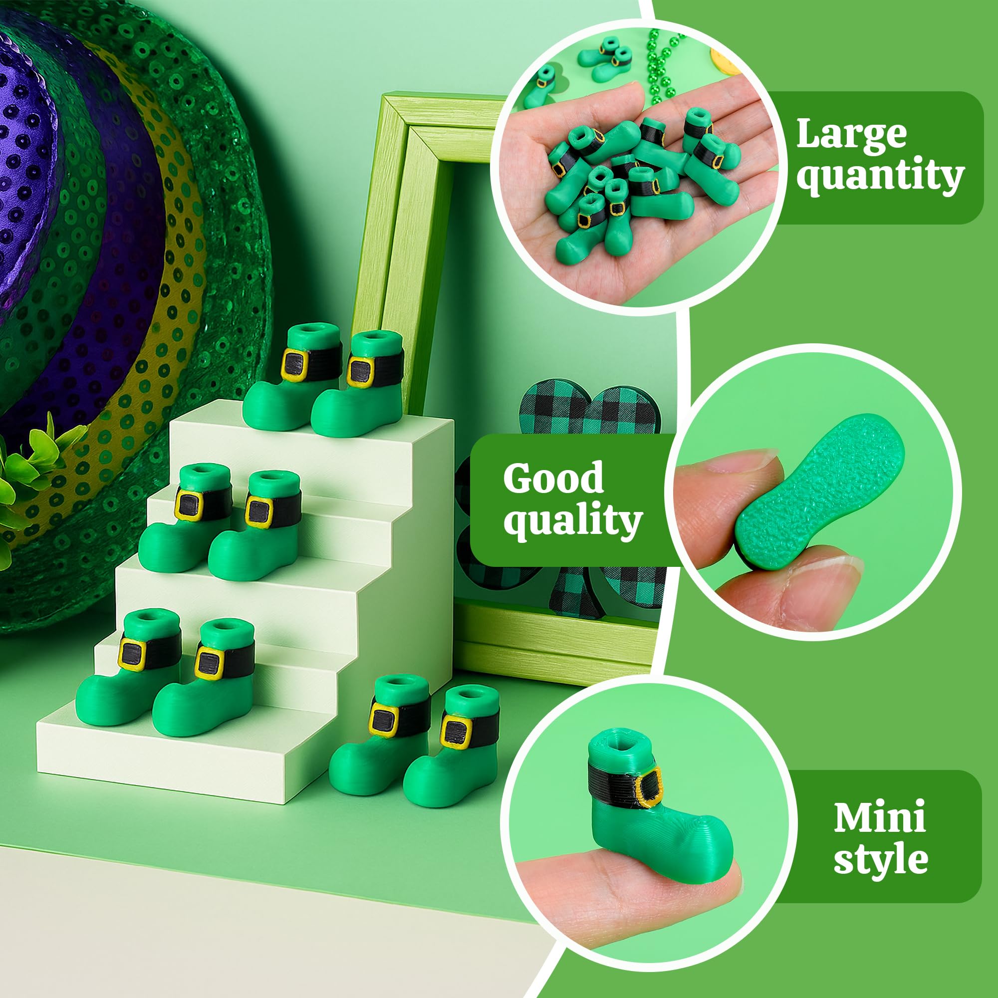 Set of 15 pairs of Mizelu mini elf shoes ready for collaborative decorating