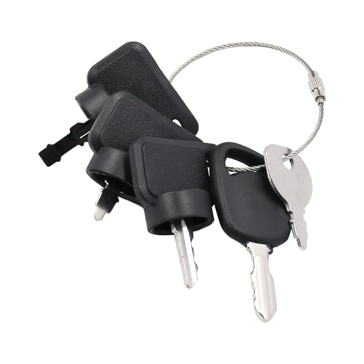 Mizoneparts ignition key kit for lawn mowers with five keys for quick starts.