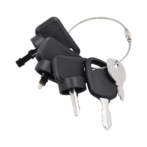 Mizoneparts ignition key kit for lawn mowers with five keys for quick starts.