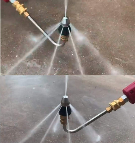 MIZORLIE sewer nozzle quick-connect 3-8 inch for fast setup.