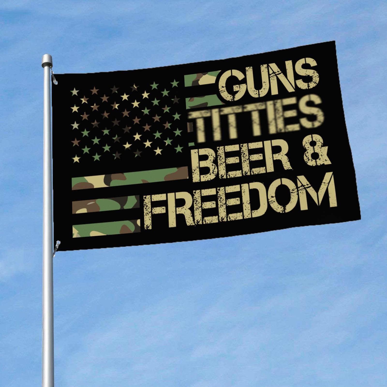 Mizraon Unique wall art flag 3x5ft adds playful flair