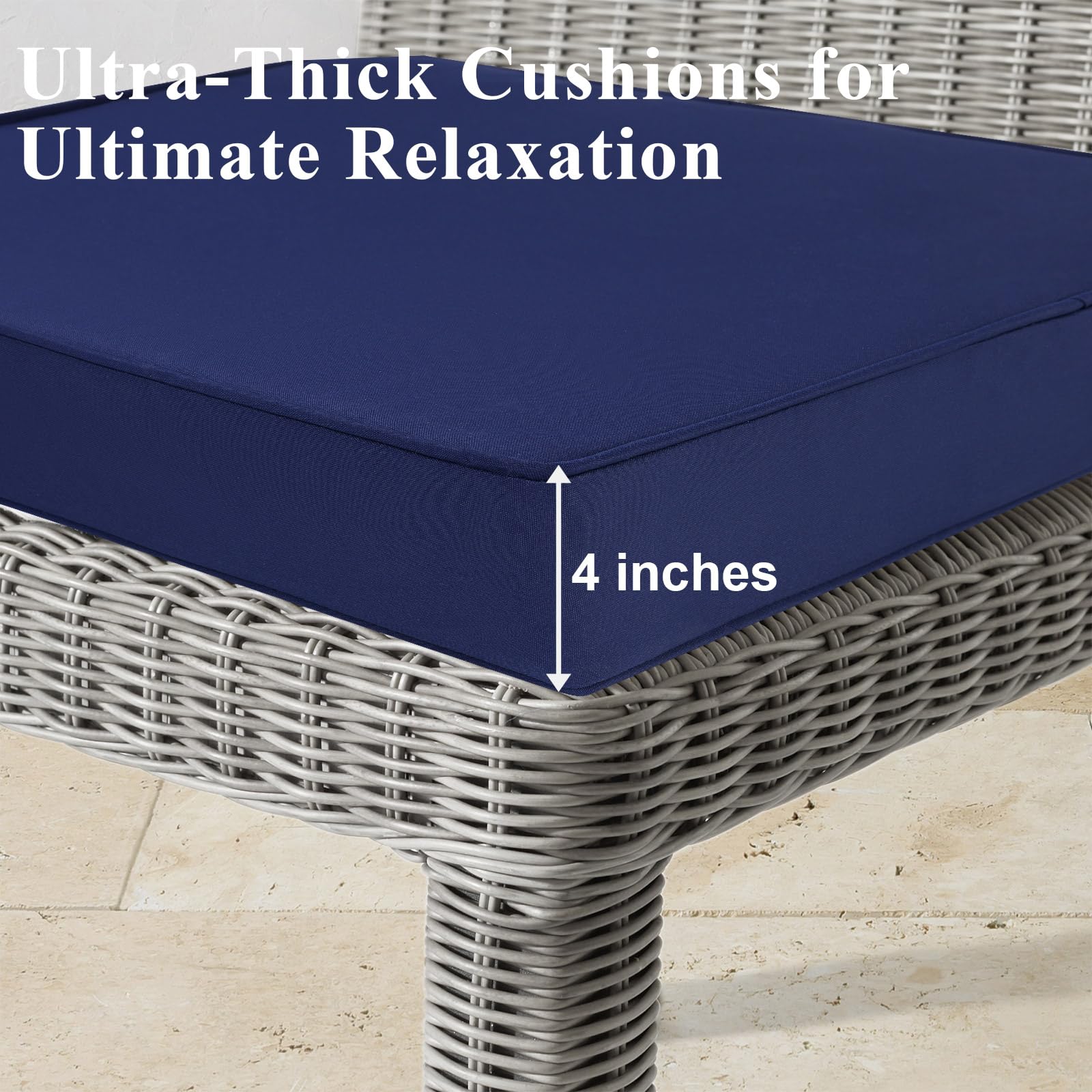 MJIAIDEA color-fast weave blue maintains vibrant shade under sun