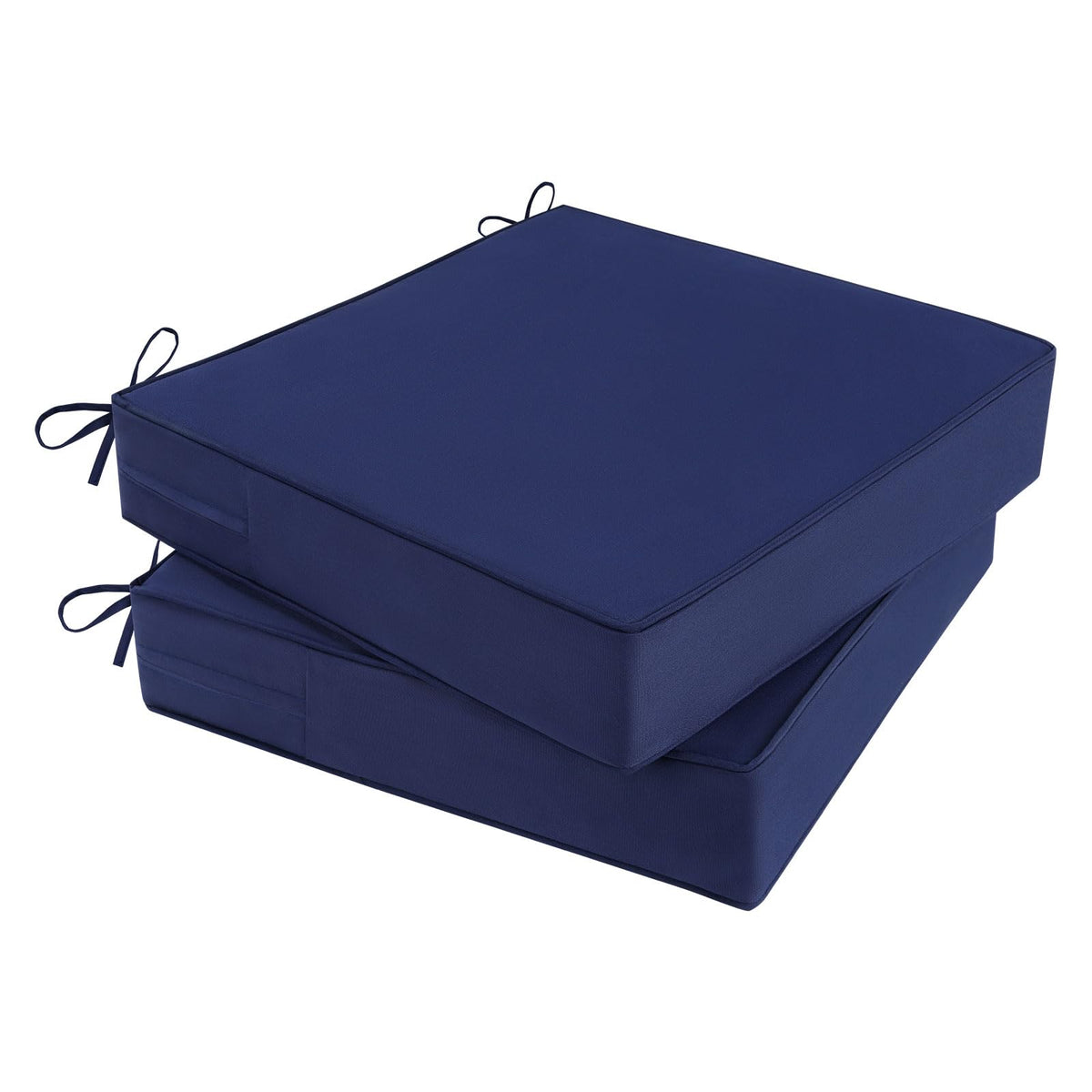 MJIAIDEA outdoor chair cushions blue pair for patio comfort and all-day seating support.