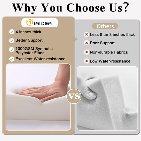 MJIAIDEA secure-fit design reduces slipping on outdoor furniture