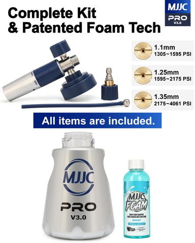 MJJC PRO V3.0 ergonomic grip designed for wet hands during home car wash