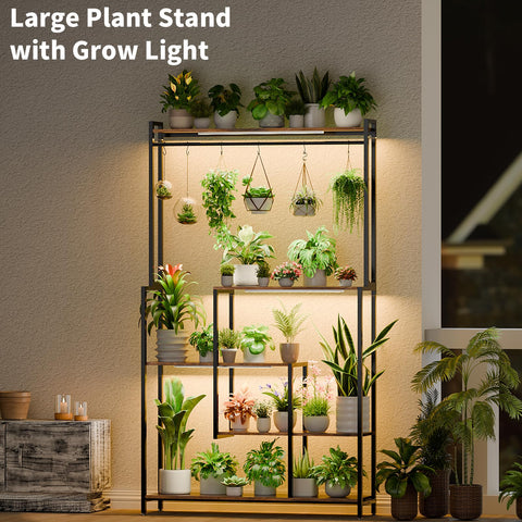 MJOMKN rectangle design stand showcases plants in a stylish corner