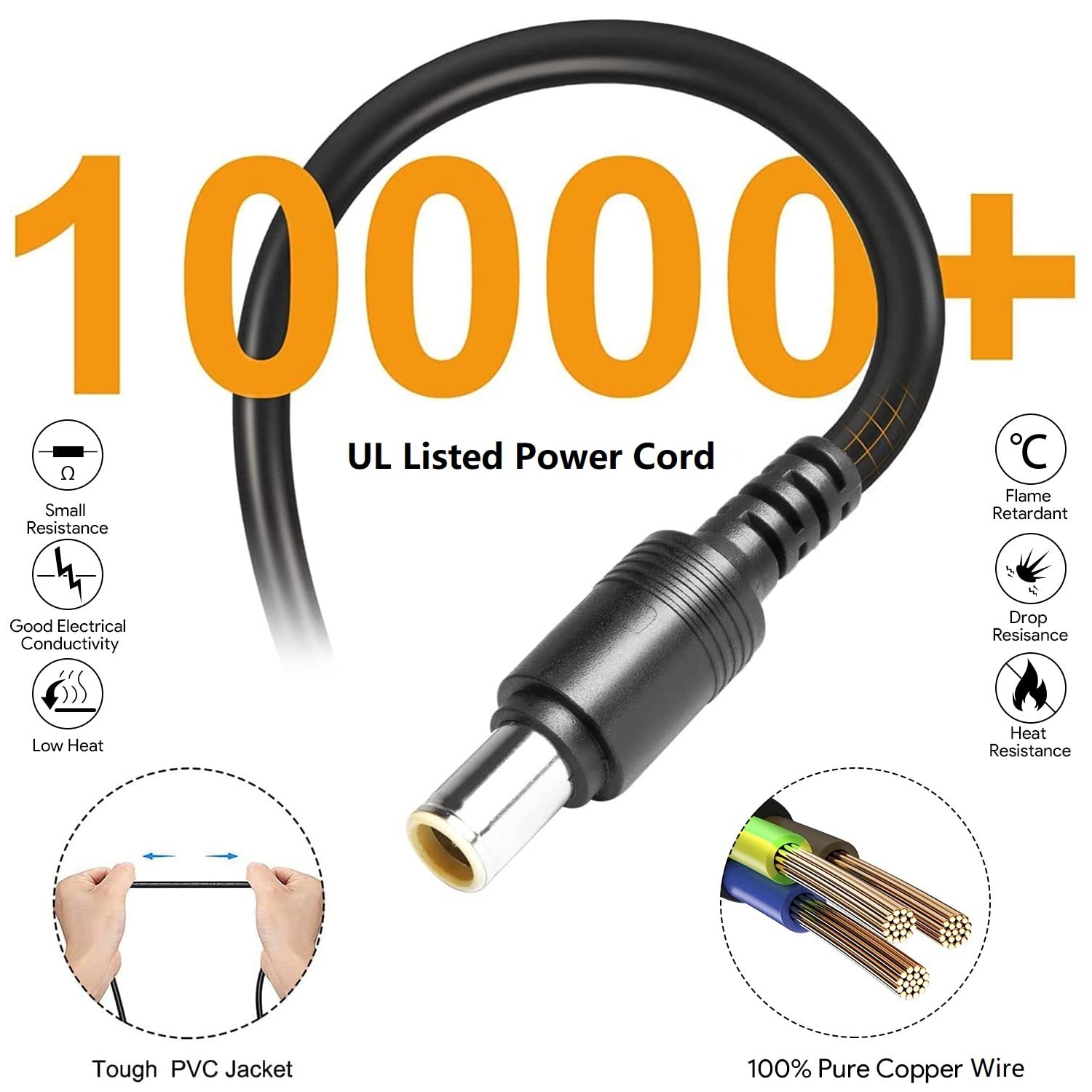 MJPOWER 65W Jackery adapter compatibility chart confirms model fit.