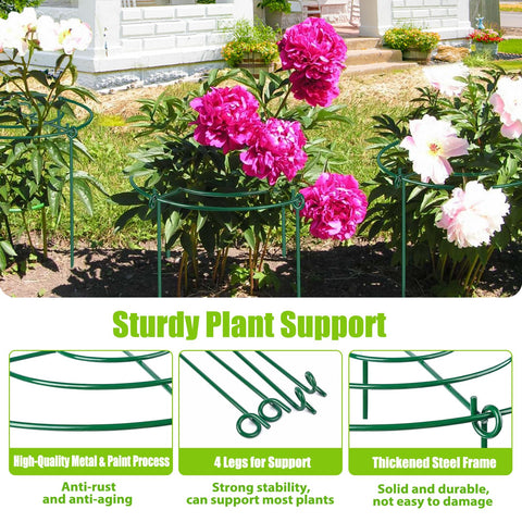 MJZ 11.5-inch diameter by 16-inch height cages keep plants upright