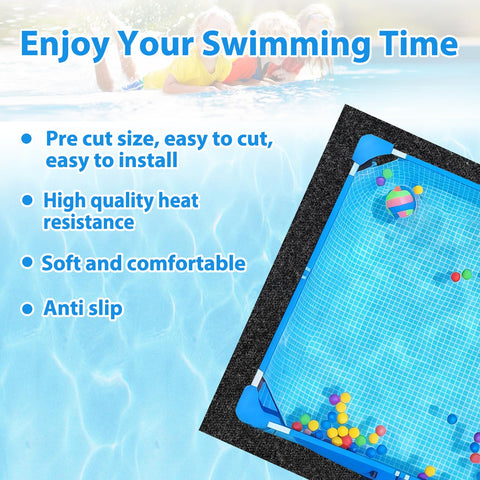 MJZ multi-size underpool pad collection includes 18x9 ft.