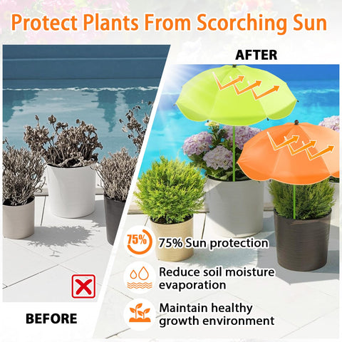 MJZ plant umbrella color options add vibrant style to your garden.