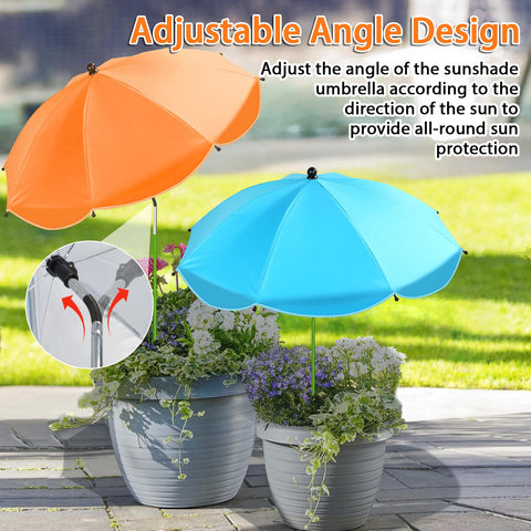 MJZ plant umbrella uv-blocking-liner protects soil and roots from harsh sun