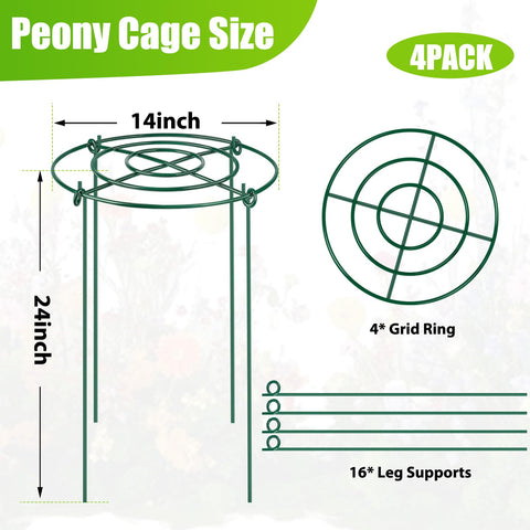 MJZ solid iron wire plant support is sturdy and resistant to bending for outdoors.