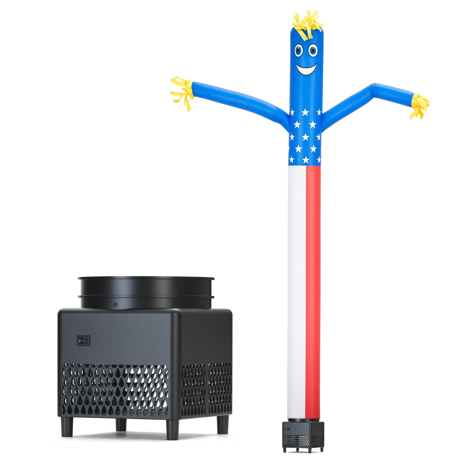 Mkevi 6ft sky air puppet dancer with lights, ideal for outdoor promotions