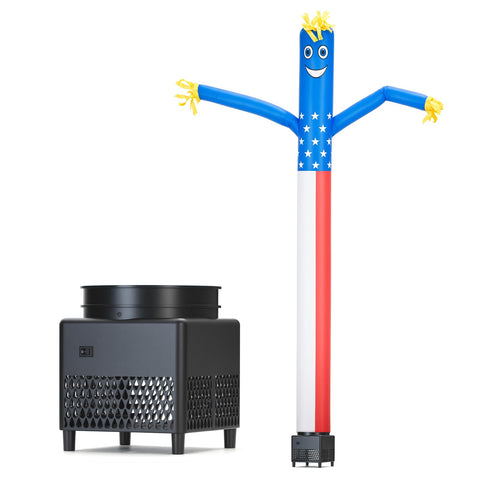 Mkevi 6ft sky air puppet dancer with lights, ideal for outdoor promotions