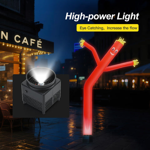 Mkevi durable Oxford-cloth inflatable arm man withstands outdoor use.