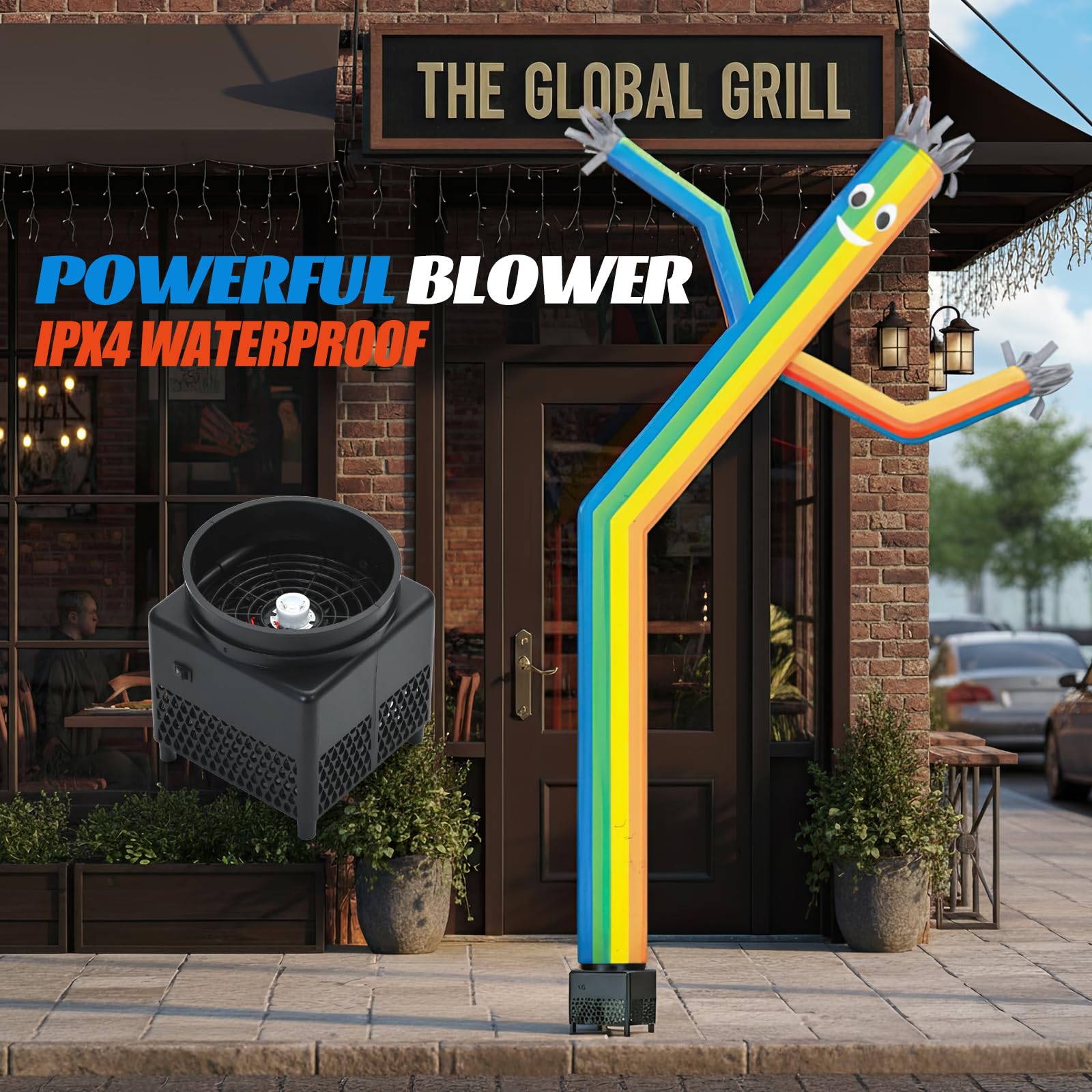 Mkevi Outdoor yard display creates an impressive promotional focal point