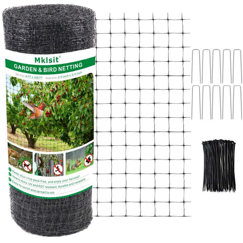Mklsit deer netting fence 8ft roll protects crops while letting bees through