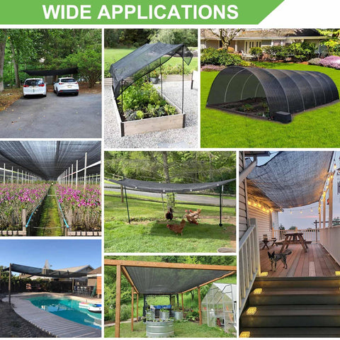Mklsit easy install shade cloth with reinforced edges