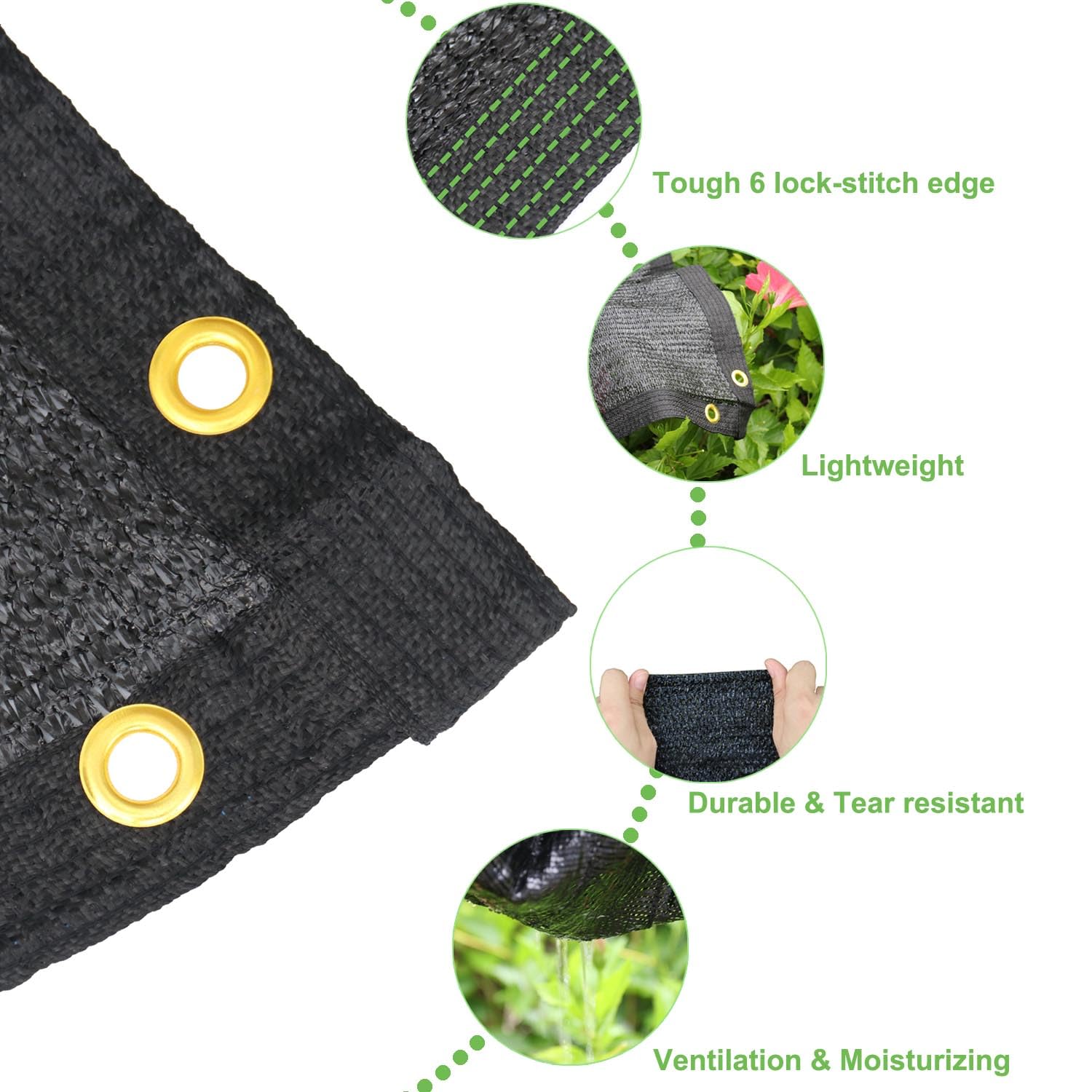 Mklsit multiuse shade net suits greenhouses, patios, and chicken coops