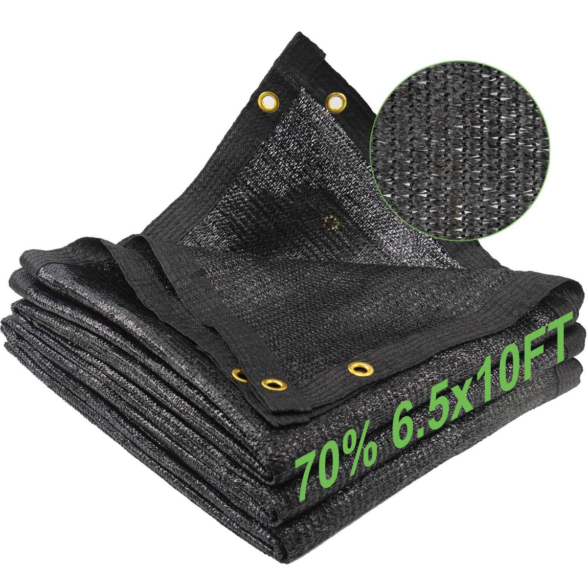 Mklsit shade cloth garden 70-percent 6-5x10ft filtering sun while promoting airflow for healthy plants