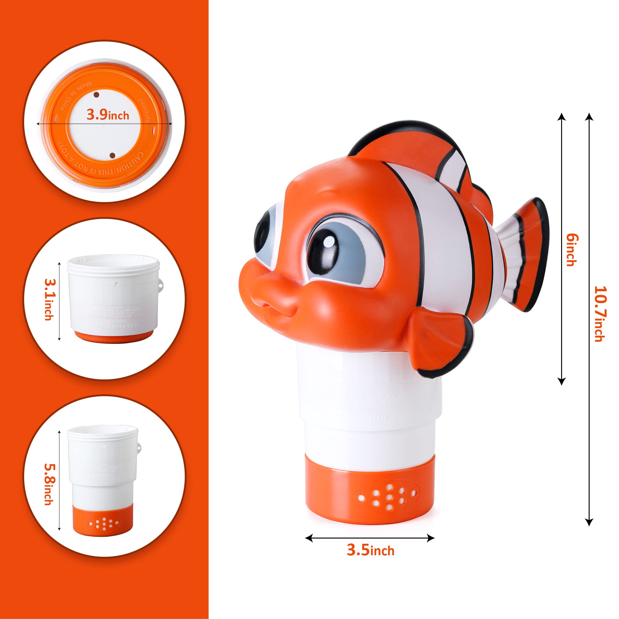 MKLZ chlorine floater foldable design saves storage space when not in use.