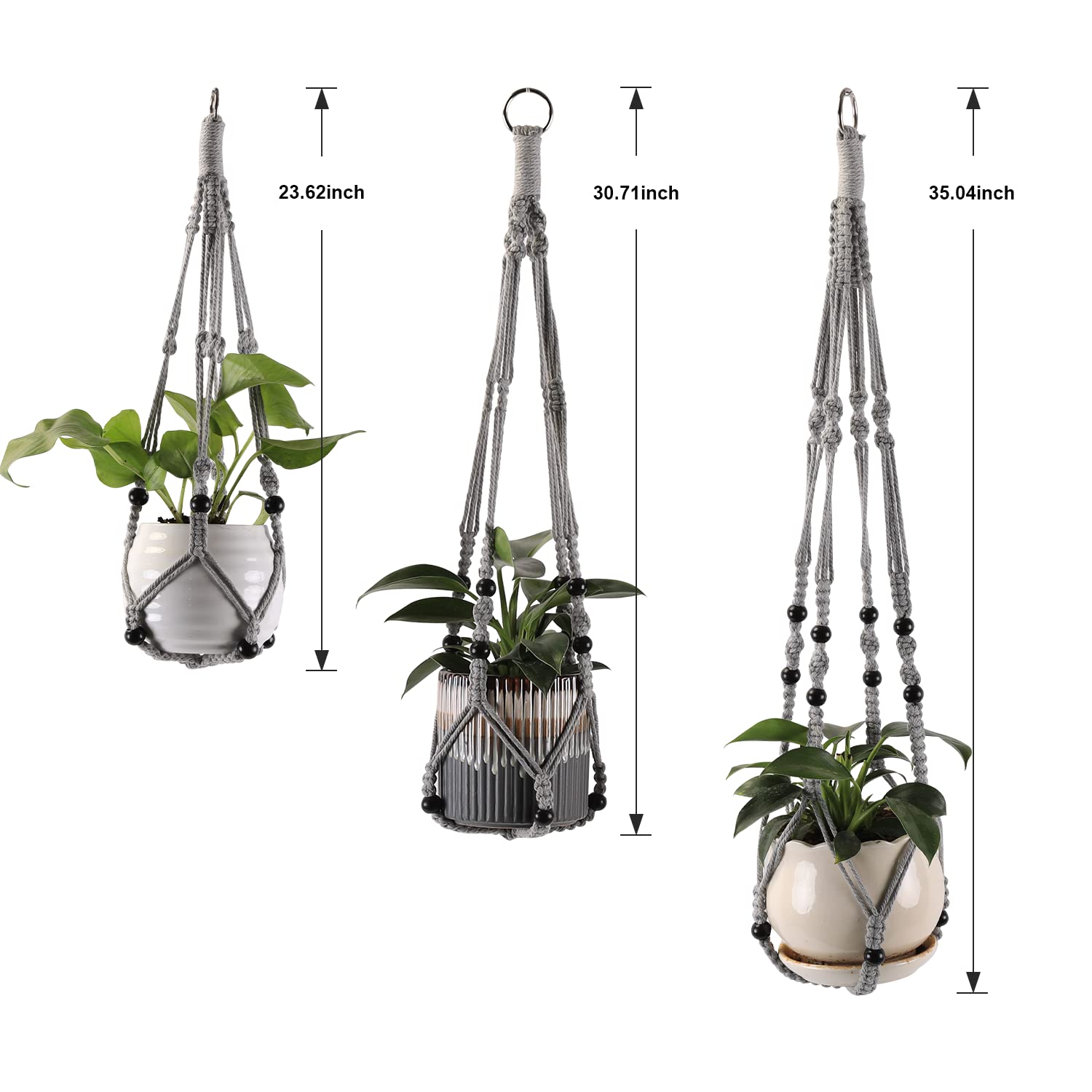 Outdoor porch hanging with MKO SHUN hanger withstands sun and breeze.