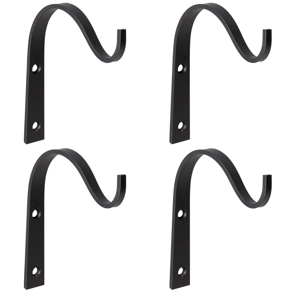Mkono iron wall hook lantern hanger securing outdoor lanterns