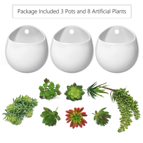 Assorted artificial succulents by Mkono offer realistic, maintenance-free greenery