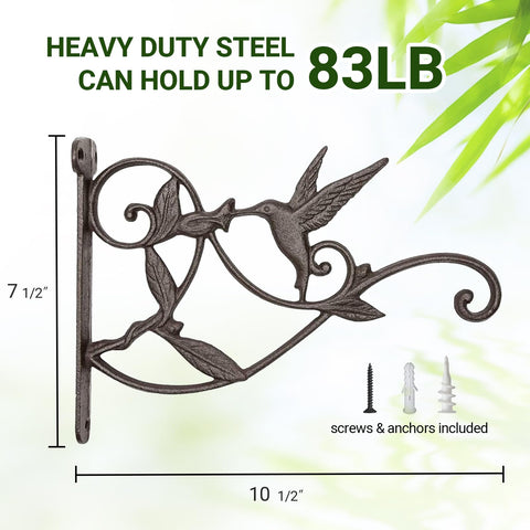 Mkono bird feeder hanger adds easy garden access for birds.