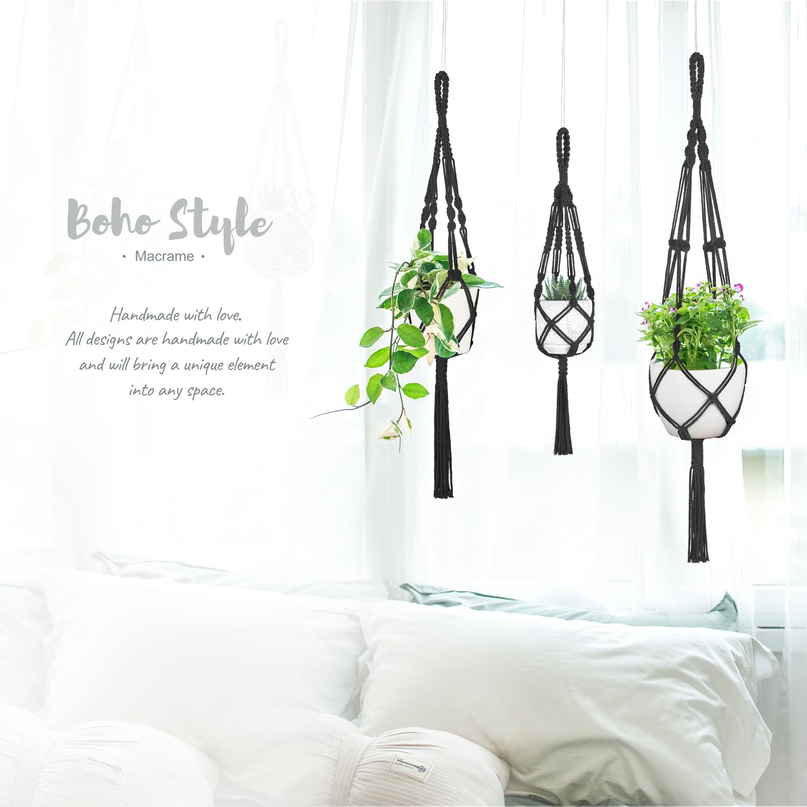 Mkono boho indoor-outdoor plant holder suits cozy corners and patios.