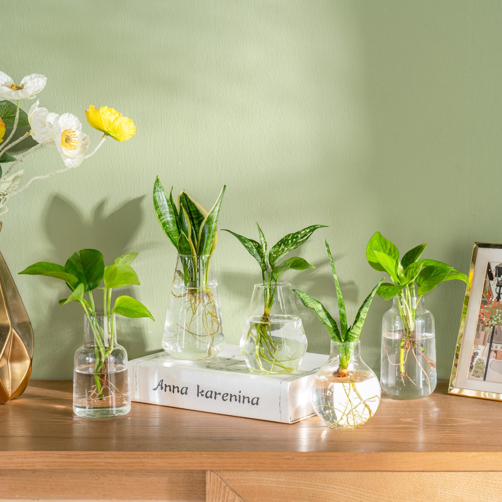 Mkono five bud vases form elegant centerpieces for any table