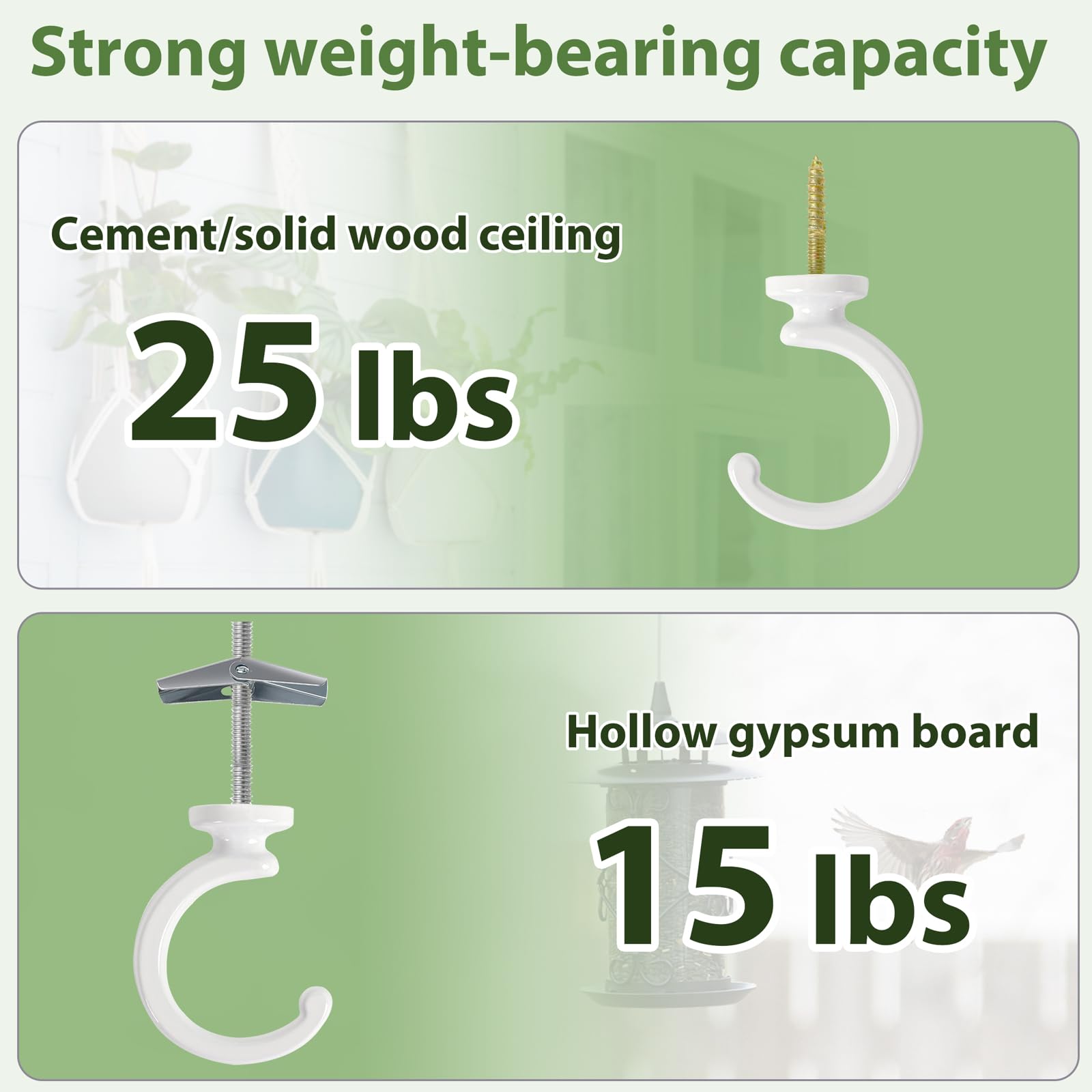 Mkono ceiling hook installation kit simplifies setup with included screws and toggles.