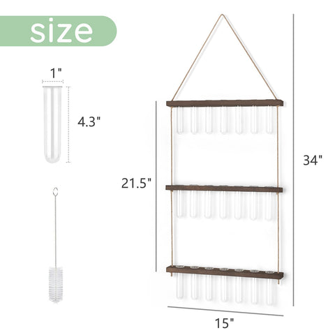 Mkono cleaning brush included for easy maintenance of glass tubes.