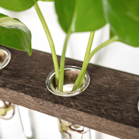Mkono decorative flower vase with tubes adds natural flair